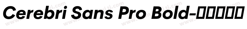 Cerebri Sans Pro Bold字体转换